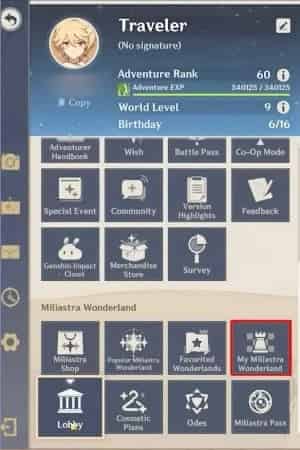 How to check Genshin Impact Brand New Feature Revealed: Miliastra Wonderland | Version 6.1 ‘Luna II’ Livestream ID