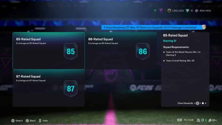 How to check EA FC26 Max. 87 Base Icon Upgrade SBC Guide: Tasks, Solutions & Rewards ID