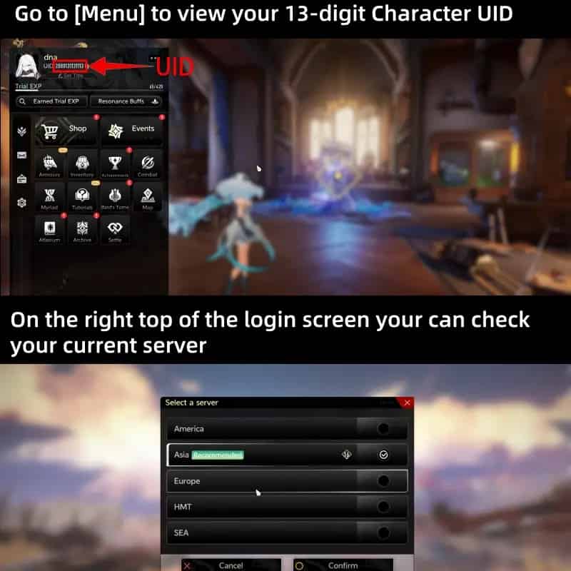 How to check Duet Night Abyss ID