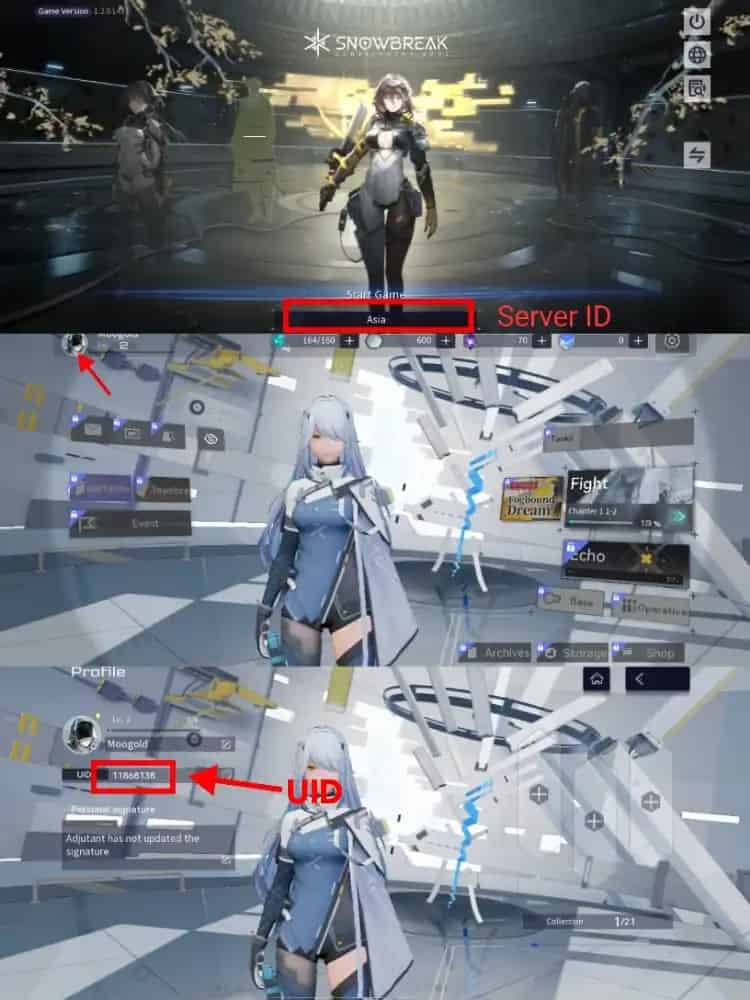 How to check Snowbreak: Containment Zone ID