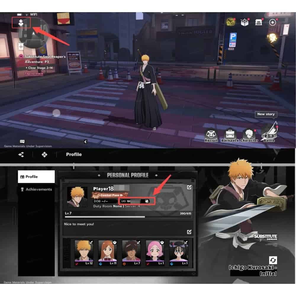 How to check BLEACH: Soul Resonance (Nuverse) ID