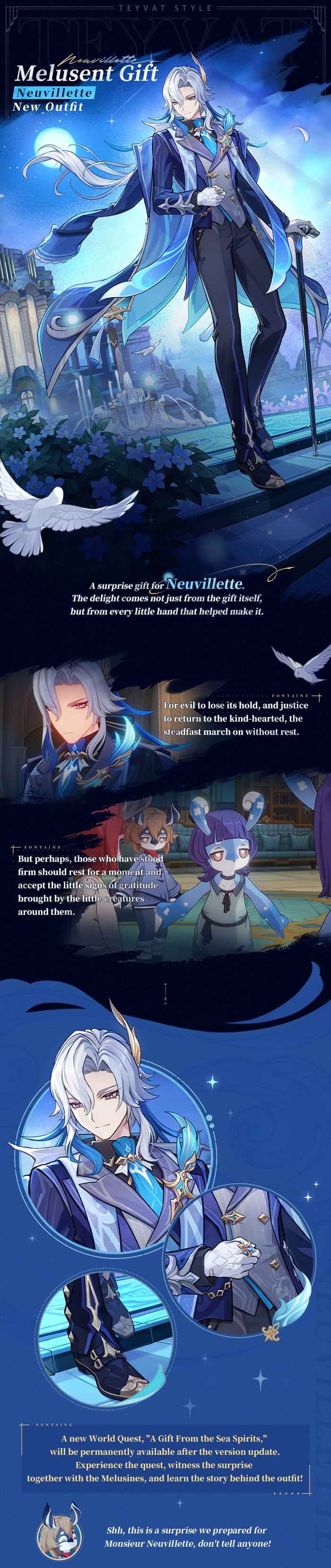 How to check Genshin Impact Version 6.3: Neuvillette’s New Outfit Reissue & Cultivation Guide ID