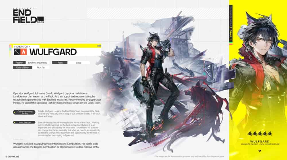 How to check Arknights: Endfield Wulfgard Build: Weapon, Materials, Gear & Team Comps ID