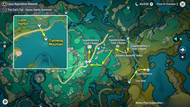 How to check Genshin Impact Glaze Lily Farming Guide: Best Routes for Zi Bai Ascension ID