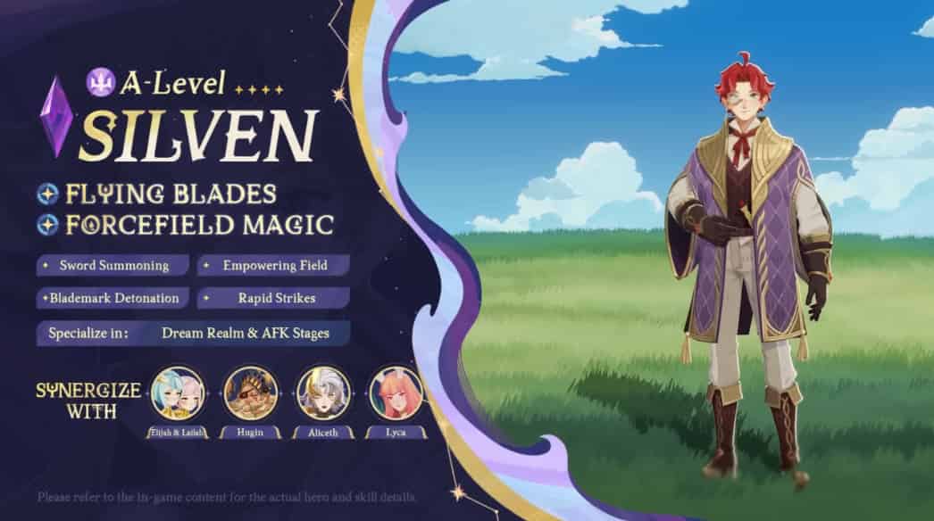 How to check AFK Journey Silven Guide – Skills, Best Magic Charms, EX Weapon Priority & Teams ID