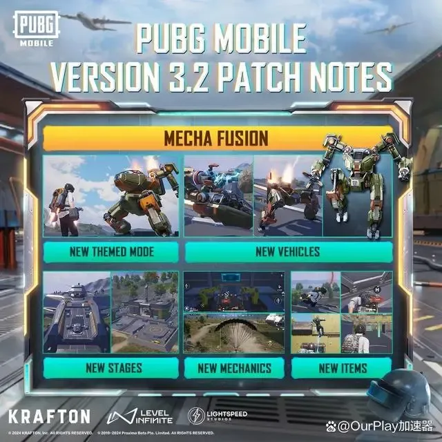 PUBG MOBILE 3.2 version update announcement