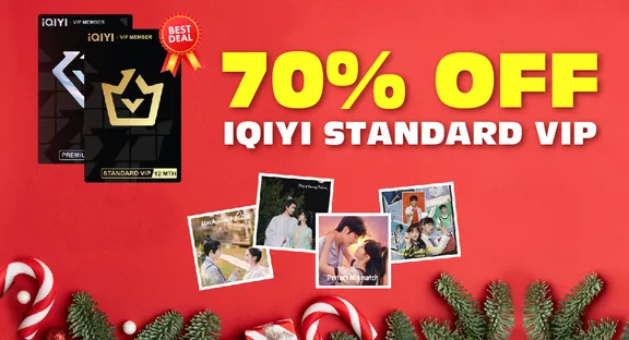 70% OFF! TOPUPlive Launches Christmas Sale on iQIYI Standard VIP