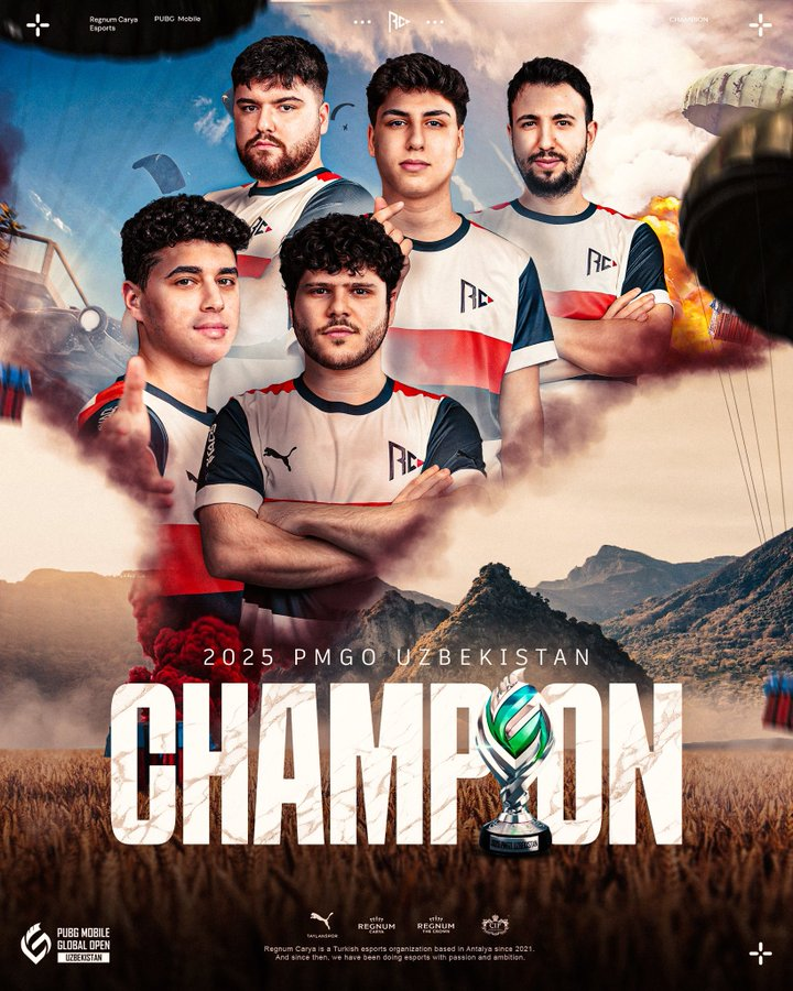 Regnum Carya eSports 'mesterskabssejr ved PUBG Mobile Global Open 2025