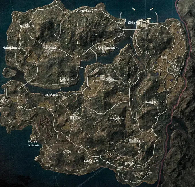 PUBG MOBILE Taego Map Guide | Tactical Breakdown of 6 Key Zones
