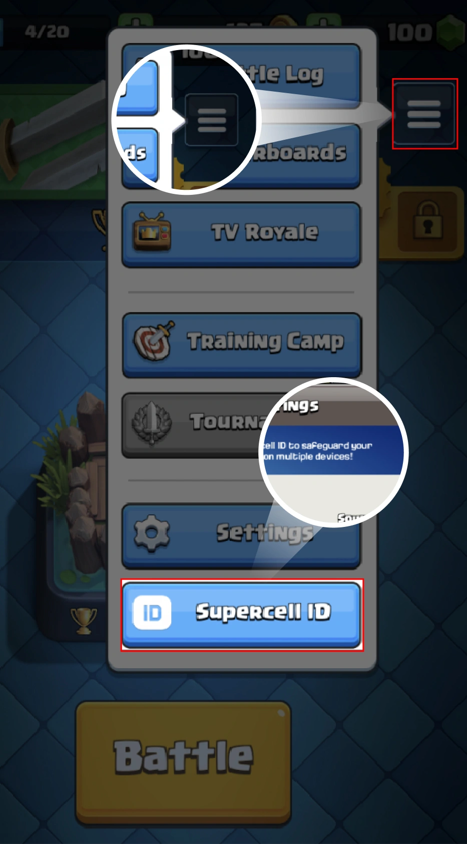 How to check Clash Royale ID