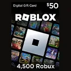 4,500 Robux - $50